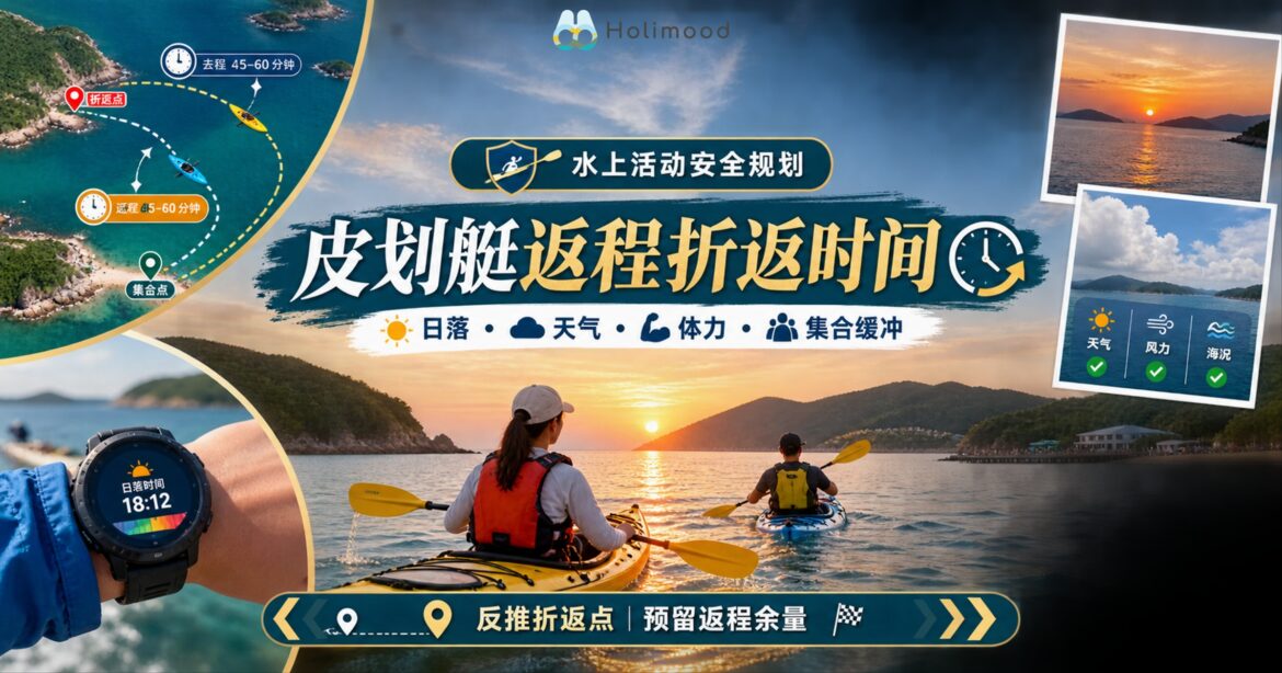 香港皮划艇返程折返时间规划，按日落、天气、体力和集合缓冲反推折返点