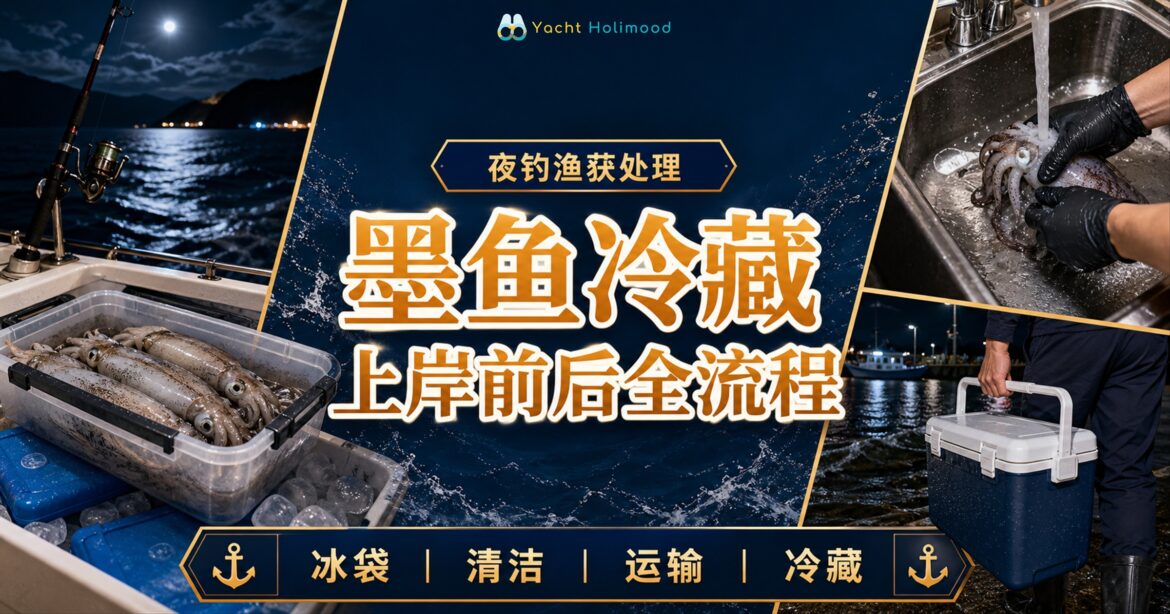 香港夜钓墨鱼后使用冰袋保鲜、清洁及保温箱运输的完整流程