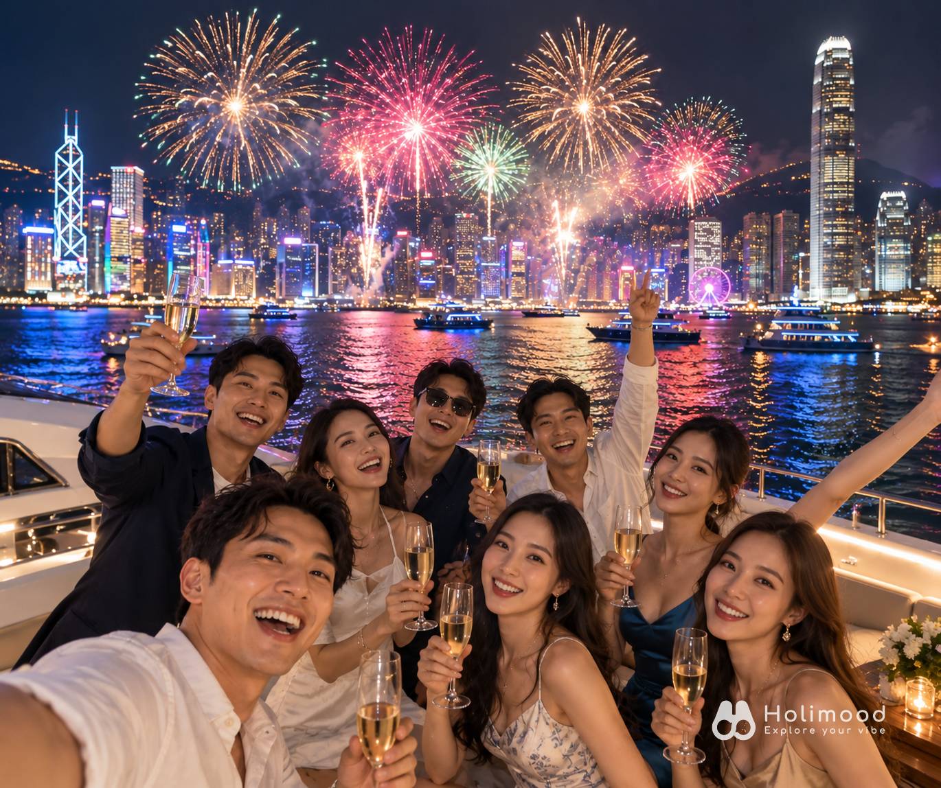 Holimood HK 维港国庆烟花海上晚餐 & 自助畅饮 2026 1
