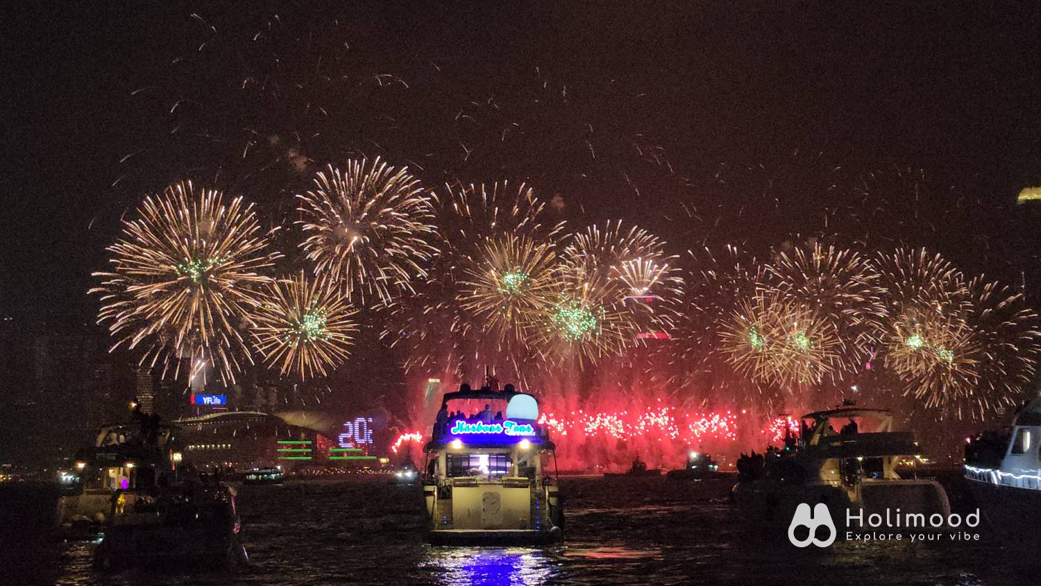 Holimood HK 【跨年倒數】2026維多利亞港煙火夜｜免費海上晚餐&自助暢飲 1