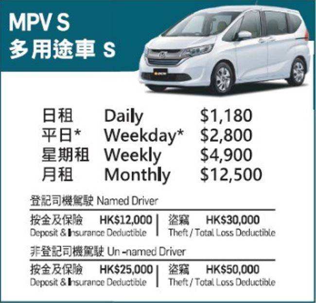 大昌行汽車租賃 x Holimood優惠 MPV S - 多用途車 S 1