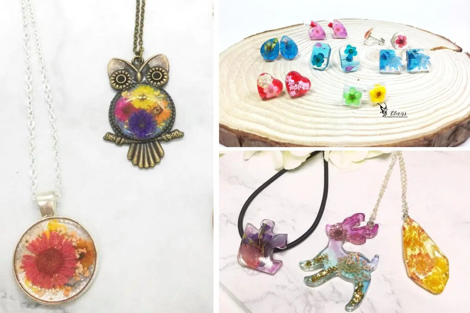 The Handcrafter Workshop 金屬工藝、皮革、押花工作坊、保鮮花 押花手作坊- 自選飾物 Class A 1