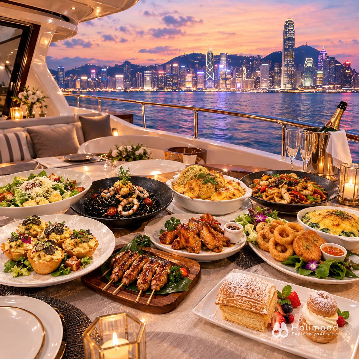 Holimood HK 维港国庆烟花海上晚餐 & 自助畅饮 2026 9