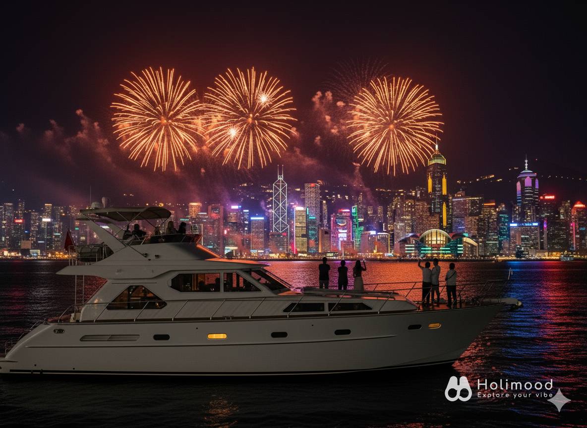 Holimood HK 維港十一國慶煙花2025【免費海上晚餐&自助暢飲】 1
