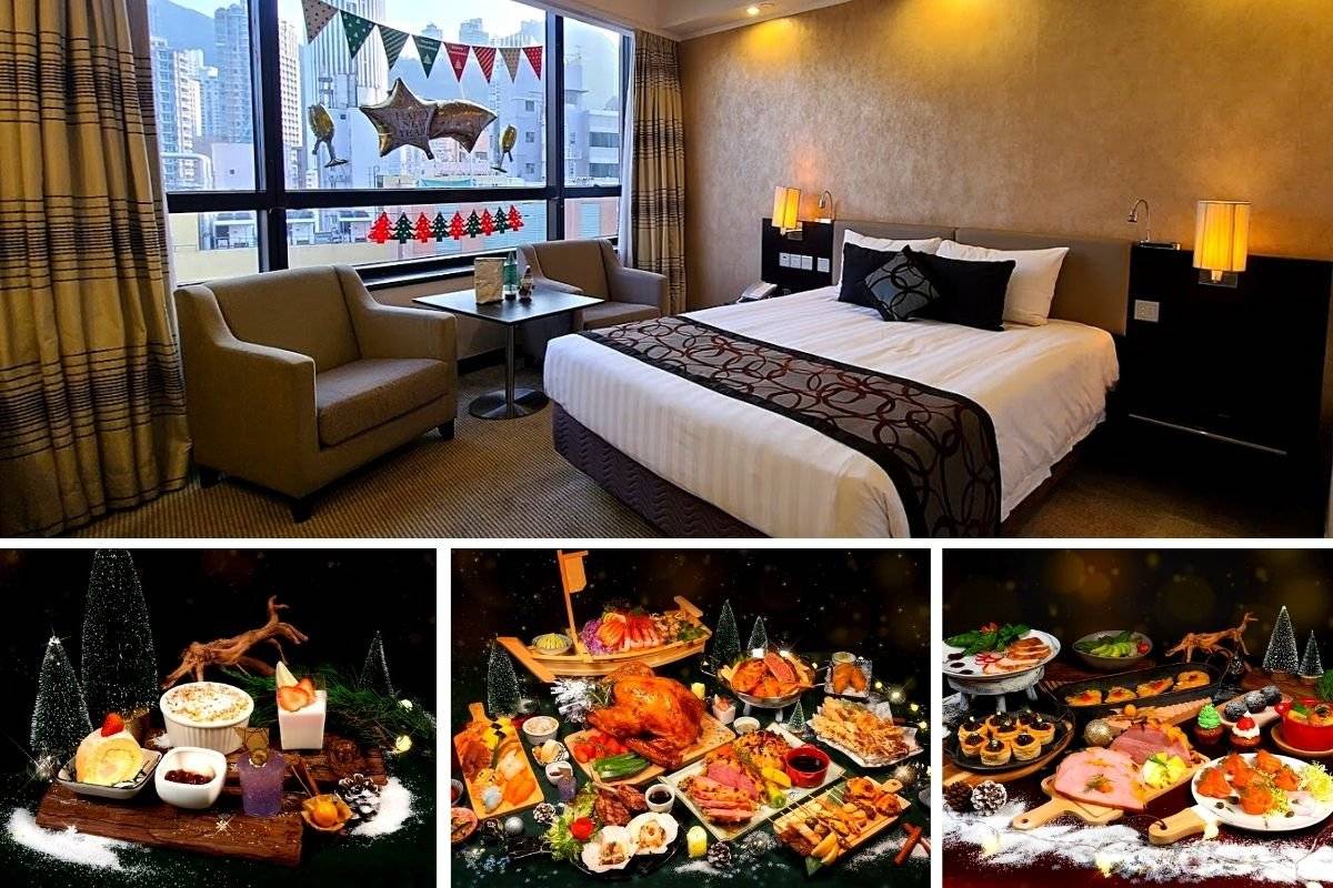 香港六國酒店 【聖誕限定 - 閃爍冬日住宿優惠】高級雙人客房 + 4 小時閃爍冬日瀛風晚市放題 + 雙人早餐套餐 + 節日禮遇｜香港六國酒店 1