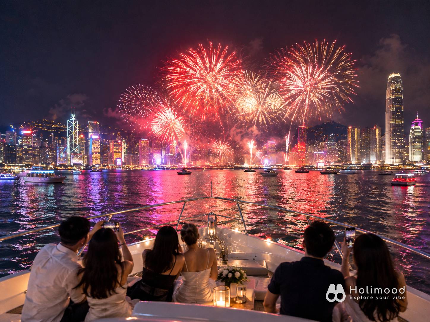 Holimood HK 维港国庆烟花海上晚餐 & 自助畅饮 2026 3