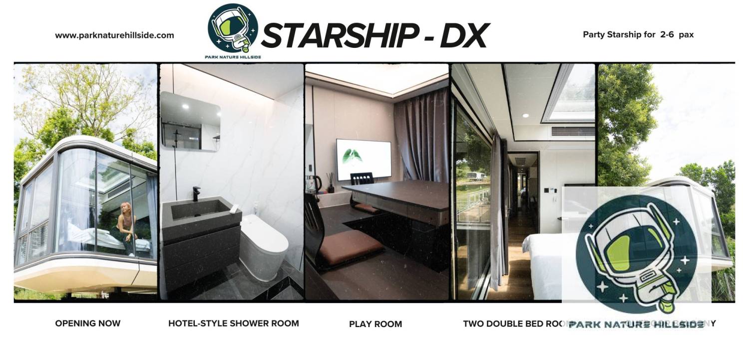 Park Nature Hillside Caravan Site Exclusive Offer 【Party Starship】Starship DX ( 2-6pax ) 3