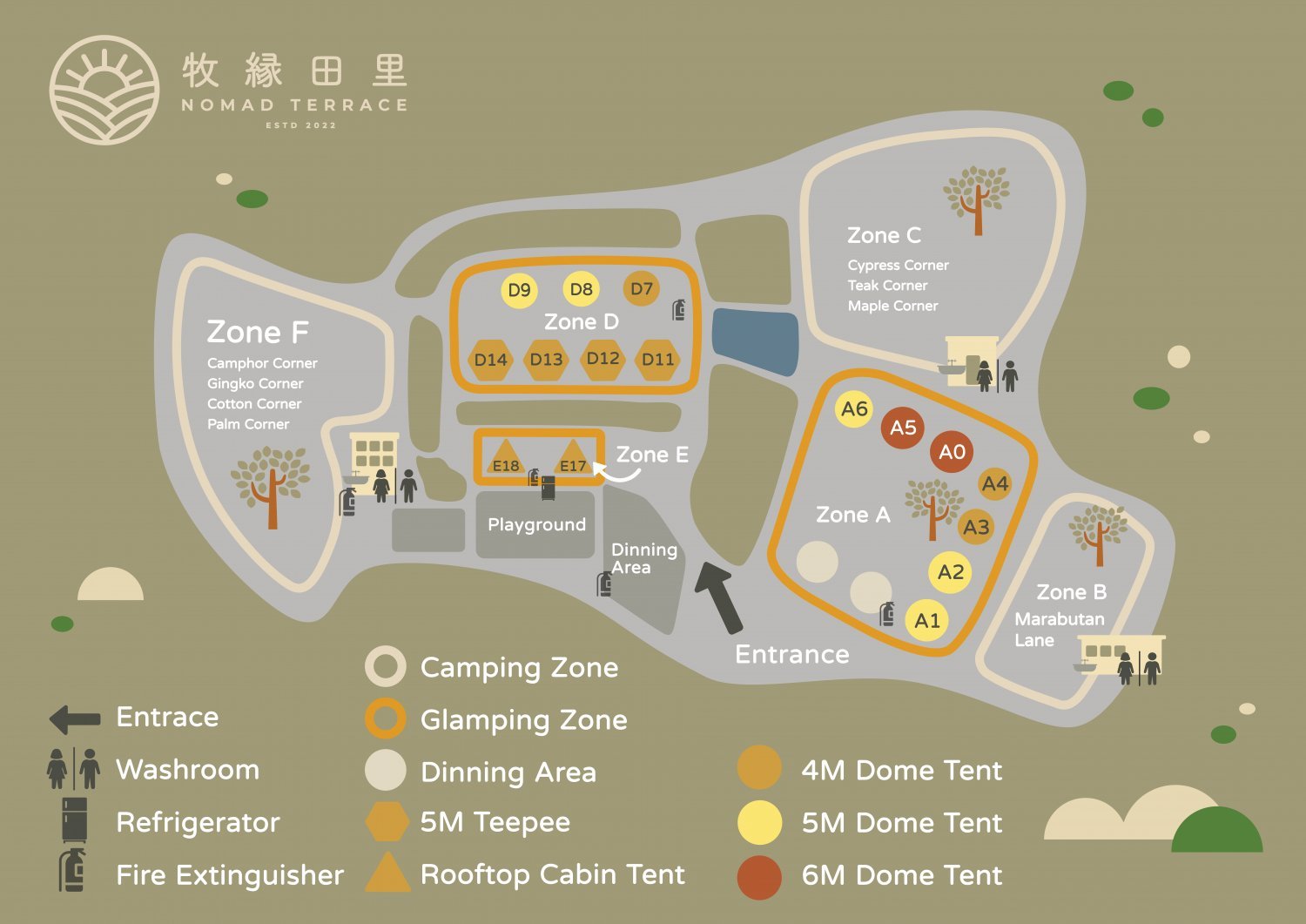 牧緣田里 - 印第安營 & 豪華露營帳篷 & 圓拱波波營 【花園草地】5米冷氣圓拱波波營連DIY自助早餐 (4人)-Zone A 20