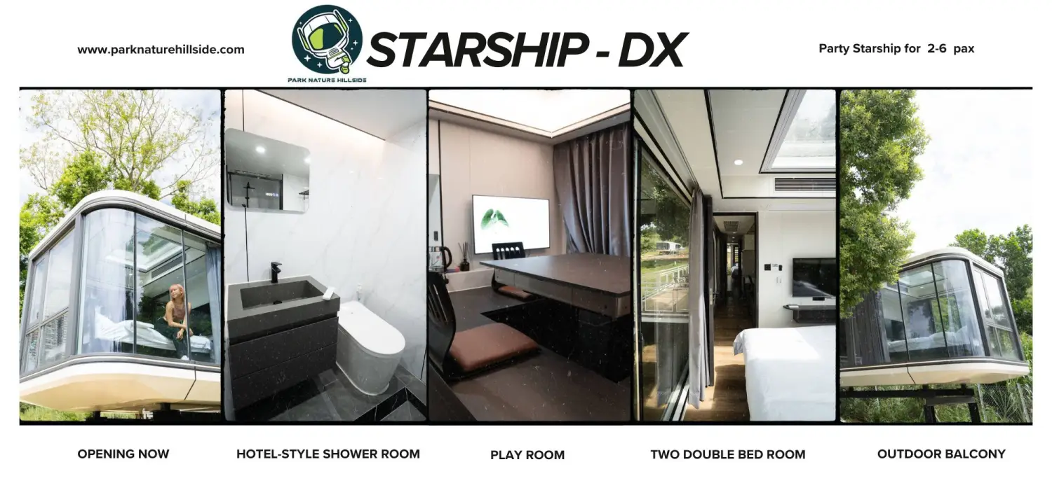Park Nature Hillside | Starship Caravan·Glamping in Lin Ma Hang 【Party Starship】Starship DX ( 2-6pax ) 3