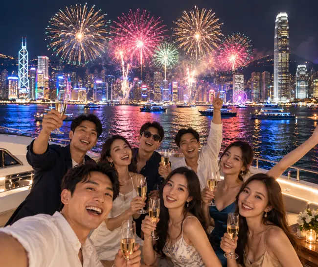 維港國慶煙花海上晚餐 & 自助暢飲 2026