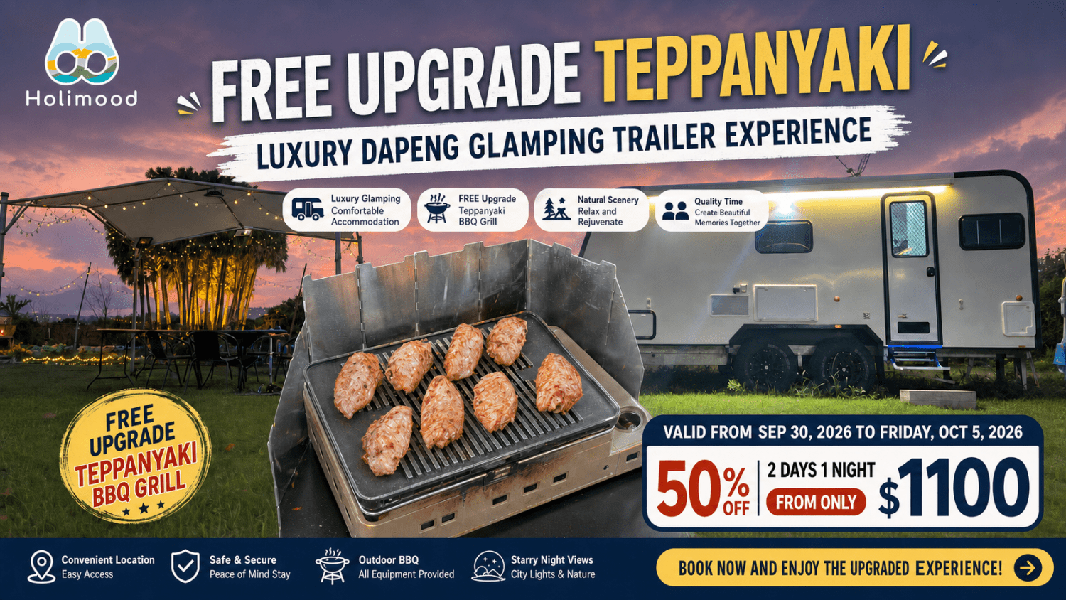 Holimood Promotion - Newest Glamping Site in Tai Po